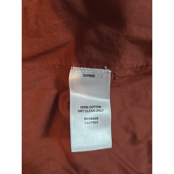 Treasure & Bond Brown Mahogany Little Paris cotton halter maxi dress size XL New - Picture 8 of 16